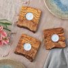 Live Edge Olive Wood Candle Holder