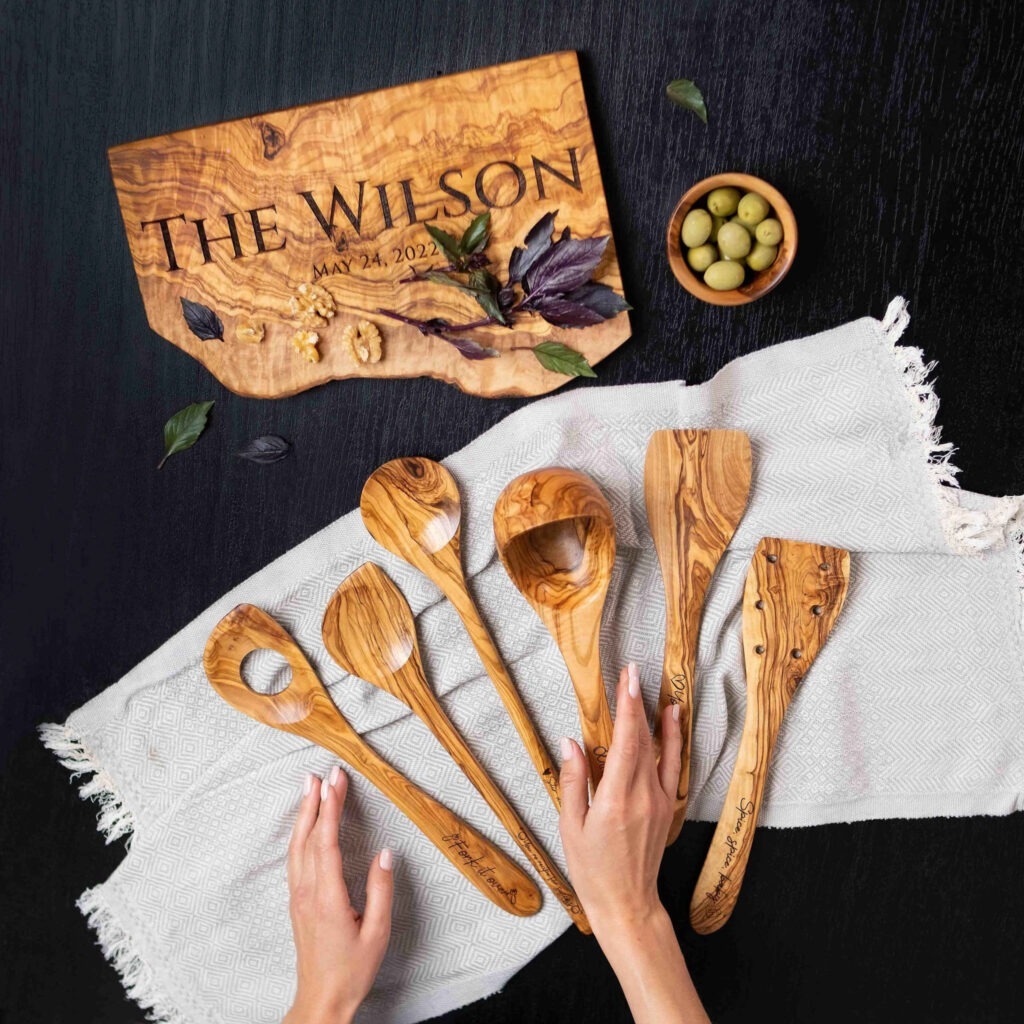 Personalized Wooden Kitchen Utensils
