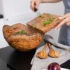 Olive Wood Salad Bowl with Live Edge – 11