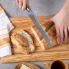 5-Piece Damascus Steel Knife Set with Olive Wood Handles
