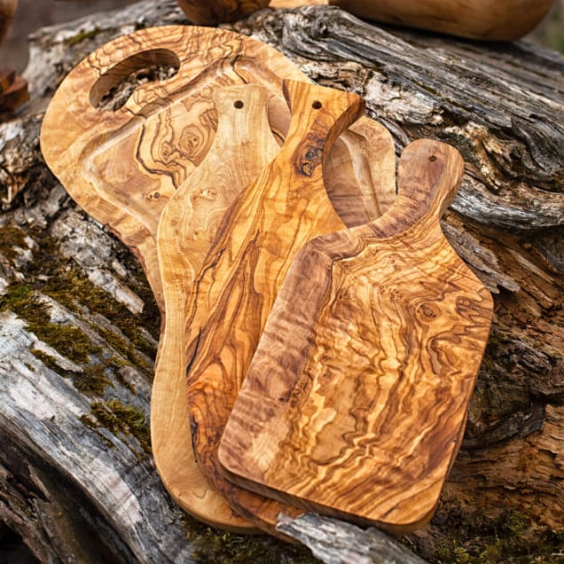 Wooden Cutting Boards & vegetables