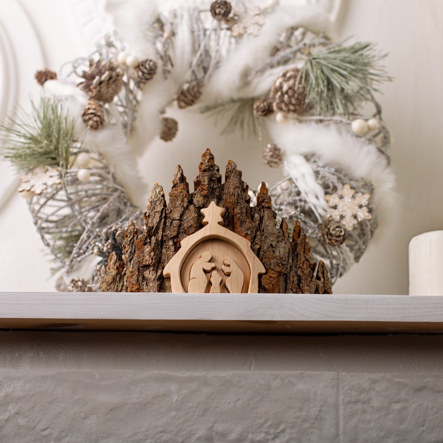 Pine Wood Nativity Scenes