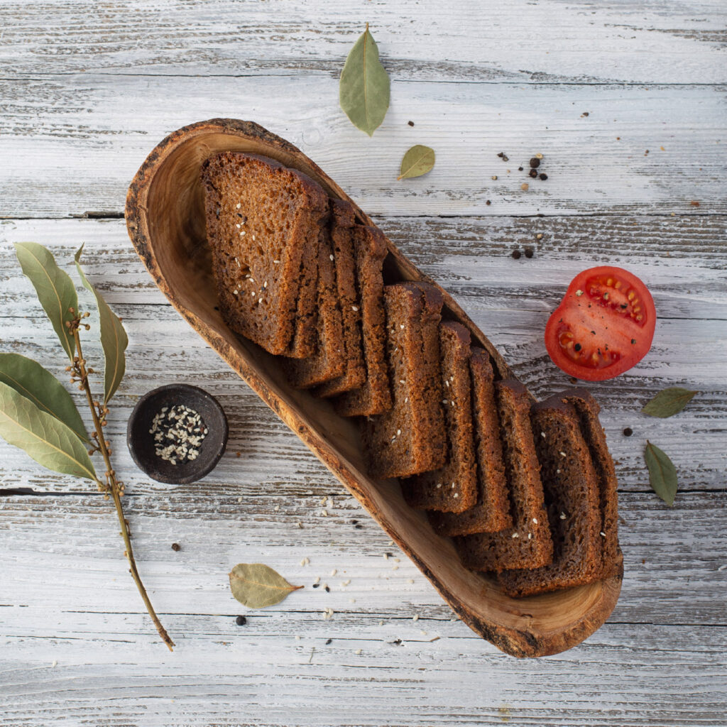 Olive Wood Decorative Bread Bowl