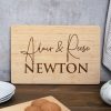 Personalized Cutting Board Wedding Gift - Family Name