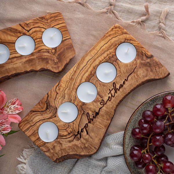 Wooden Candle Holders