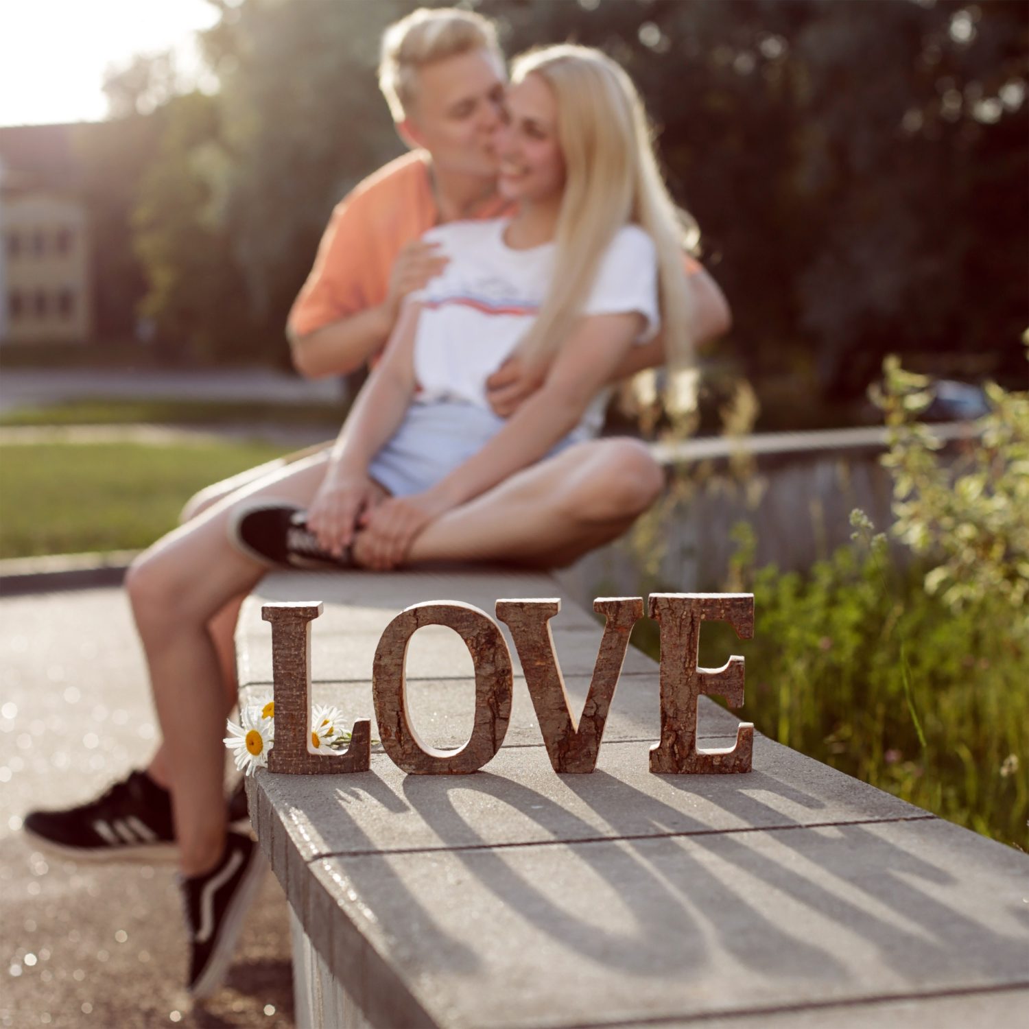 Wooden Love Letters Cutout Sign