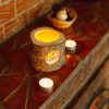 Wooden Tealight Candle Holder with Three Scenes
