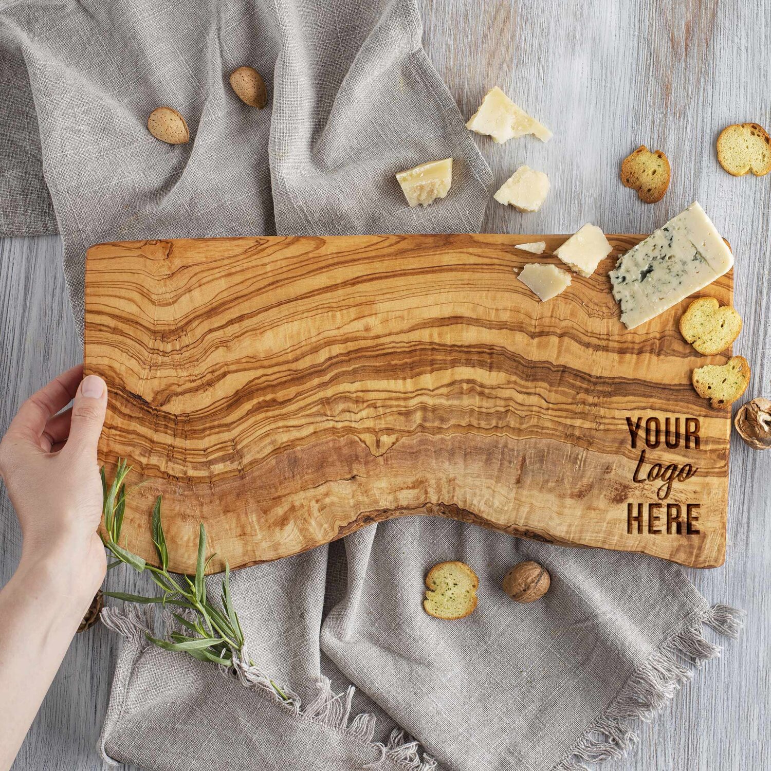 Custom Logo Olive wood Cutting Boards